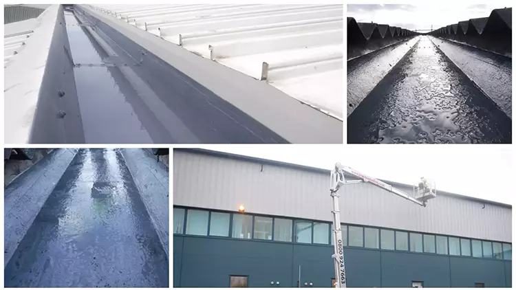 Rotherham Industrial gutter refurbishment